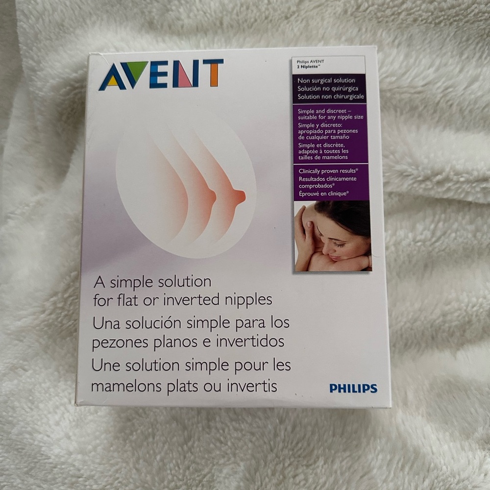 Avent Nipplette Solution for Flat or Inverted Nipples. Breastfeeding maternity
